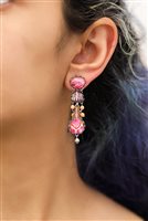 Boucles d'oreilles Ayala Bar Femme Rose Embrace in  Alliage Métallique Cristallo R2226 - R2226